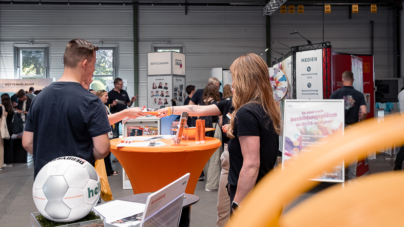 Give-Aways auf der Azubi-Messe in Verl